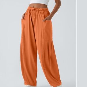 NWT Women's Orange Wide-Leg Pants